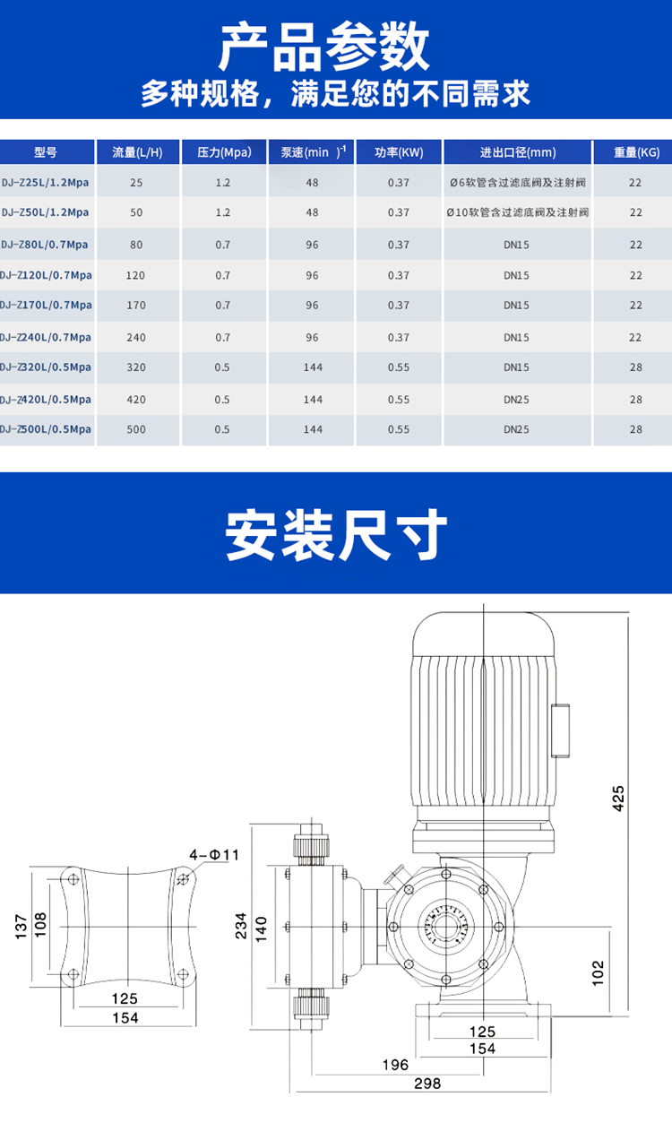 DJ-Z機械驅動隔膜計量泵